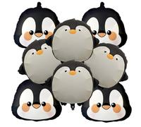 JAHEMU Penguin Balloons Birthday Balloons Helium Animal Balloon Penguin Foil Balloons for Children Christmas Birthday Decoration Pack of 8