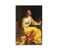 JAHER Artemisia Gentileschi Paintings - (Mary Magdalene) Poster Wall Art Painting Canvas Gift Living Room Prints Bedroom Decor Artworks 20x30inch(50x75cm)