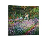 JAHER Claude Monet Paintings - (Monet's Garden) Poster Room Aesthetic Print Art Wall Painting Canvas Gifts Modern Bedroom Decor 28x28inch(70x70cm)