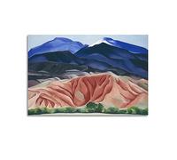 JAHER Georgia O'Keeffe Paintings Artworks- (Black Mesa Landscape) Posters Artworks Picture Print Wall Art Painting Canvas Gift Decor Homes Decorative 08x12inch(20x30cm)