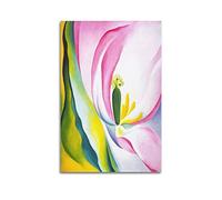 JAHER Georgia O'Keeffe Paintings Artworks- (Pink Tulip) Posters Artworks Canvas Room Aesthetic Wall Art Prints Home Modern Decor Gifts 12x18inch(30x45cm)