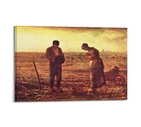 JAHER Jean Francois Millet Paintings - (The Angelus -2) Poster Room Aesthetic Print Art Wall Painting Canvas Gifts Modern Bedroom Decor 12x18inch(30x45cm)