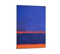 JAHER Mark Rothko Paintings Artworks- (Blue, Orange, Red) Posters Room Aesthetic Print Art Wall Painting Canvas Gifts Modern Bedroom Decor 12x18inch(30x45cm)