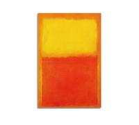 JAHER Mark Rothko Paintings Artworks- (Orange, Yellow, Red) Posters Painting On Canvas Wall Art Scroll Picture Print Living Room Walls Decor Homes 08x12inch(20x30cm)