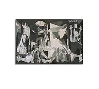 JAHER Pablo Picasso Paintings - (Guernica, 1937) Poster Wall Art Gifts Bedroom Prints Home Decor Hanging Picture Canvas Paintings 12x18inch(30x45cm)