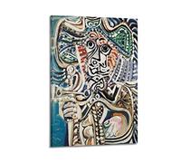 JAHER Pablo Picasso Paintings - (Warrior) Poster Canvas Art And Wall Art Picture Print Modern Family Bedroom Decors 12x18inch(30x45cm)