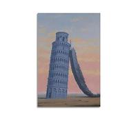 JAHER René Magritte Paintings - (Travel Souvenir) Poster Painting On Canvas Wall Art Scroll Picture Print Living Room Walls Decor Homes 08x12inch(20x30cm)