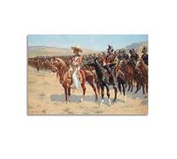 JAHER The Mexican Major by Frederic Remington Art Poster Wall Art Painting Decor Artworks 08x12inch(20x30cm)