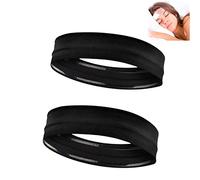 JAHER Zen band Stress Relief Infrared Headband, Bedtime headband for tension headache relief (Black 2PCS)