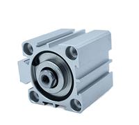 JAHNEH SDA50 SDA63 SDA80 SDA100 Series Pneumatic Cylinder Air Compact 5-100mm Stroke Thin Air Cylinder (Color : 25mm Stroke, Size : 63mm Bore)
