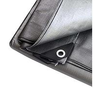 JAHQ 2.4 x 7 m Tarpaulin Waterproof Heavy Duty 180g/m², Premium Quality Weatherproof Tarpaulin Sheet with Eyelets,PE Tarpauline for Table and Chairs/Chicken run/Wood Logs/Pool Cover