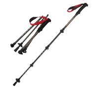 Jahreszeit Carbon Fiber Trekking Pole - Ultralight Collapsible Walking Stick for Hiking with Adjustable Quick Flip Locks and Storage Bag