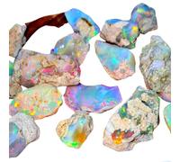 JAI GEMS 5 Pcs Of Big Size Ethiopian Opals Raw Rough 15-20Mm | Large Sizes Of Uncut Opals, 15-20mm, Crystal, Ethiopian Opal