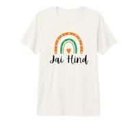 Jai Hind Indian Independence Day Pride India Boho Rainbow Premium T-Shirt
