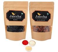 Jaiccha Ghasitaram Bhaidooj Gifts - Blueberry 100 GMS and Peri Peri Almonds 100 GMS Pouch