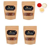 Jaiccha Ghasitaram Bhaidooj Gifts - Desi Ghee Fried Salted Almonds 800 GMS in Brown Paper Pouch