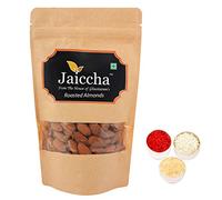 Jaiccha Ghasitaram Bhaidooj Gifts - Roasted Salted American/ California Almonds 200 GMS in Brown Paper Pouch