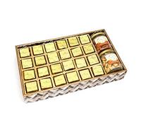 Jaiccha Ghasitaram Big Printed Tray of MEWA Bites, Roasted Cashews and Almonds Jars|Gift for Diwali Gifts,Holi,Rakhi,Valentine,Christmas,Birthday,Anniversary,Her,Him|