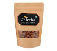 Jaiccha Ghasitaram Desi Ghee Fried Salted Almonds 200 GMS in Brown Paper Pouch