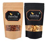 Jaiccha Ghasitaram Desi Ghee Fried Salted Cashews and Almonds Pouches Big 400 GMS