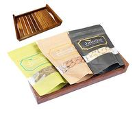 Jaiccha Ghasitaram Mother's Day Gifts - Striped Wooden Tray of Cashews,Almonds and Raisins |Diwali,Holi,Rakhi,Valentine,Christmas,Birthday,Anniversary,Gift for Her,Him,Mothers Day,Fathers Day|
