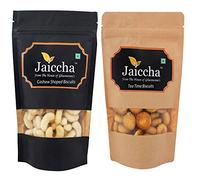 Jaiccha Ghasitaram Pack of 2 Cashew Shaped Biscuits and Tea Time Biscuits