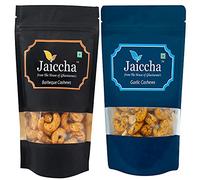 Jaiccha Ghasitaram Pack of 2 Garlic, Barbeque Cashews Pouches Small 200 GMS