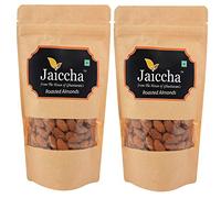 Jaiccha Ghasitaram Roasted Salted American/ California Almonds 400 GMS in Brown Paper Pouch