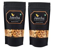 Jaiccha Ghasitaram Roasted Salted Cashews 400 GMS in Black Paper Pouch