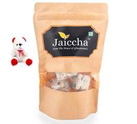 Jaiccha Ghasitaram Valentine Gifts - Valentine Sweets Cashew Crunchy Dryfruit Bites in a Brown Pouch and a Teddy