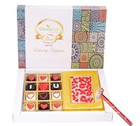 Jaiccha Ghasitaram Valentines Gift for Girlfriend/Boyfriend/Husband and Wife XO Chocolate Bark with ILU Chocolates