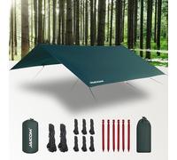JAICOM Camping Tarp Waterproof, 3 x 3m Rain Fly Tarp, PU3000mm-Anti-UV