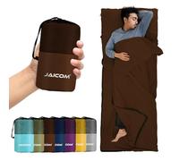 JAICOM Sleeping Bag Liner, Ultralight Travel Sheets, Soft & Portable Large Sleeping Bag Liners for Adults - 220 x 90 cm, Ideal for Camping, Hotels, Backpacking and Summer Trips