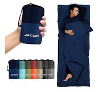 JAICOM Sleeping Bag Liner, Ultralight Travel Sheets, Soft & Portable Large Sleeping Bag Liners for Adults - 220 x 90 cm, Ideal for Camping, Hotels, Backpacking and Summer Trips