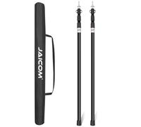JAICOM Tent Poles Telescopic Tarp Poles Set of 2, Aluminium Extendable Adjustable Awning Poles, 95-230 cm, Suitable for Camping, Tent, Tarp, Canopy, Beach
