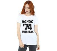 Jailbreak 74 Cotton Boyfriend T-Shirt AC/DC White 5XL