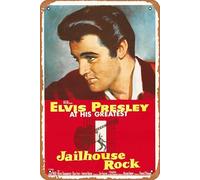 Jailhouse Rock 1957 Metal Retro Tin Sign Wall Decoration 12 x 8 inches Movie Poster Vintage Look
