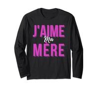 J'aime Ma Mère Mère Meilleur French Mom Cadeau De Fête Des Mères Long Sleeve T-Shirt