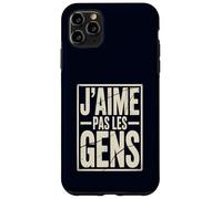 J'aime Pas Les Gens Funny French Introvert Quote Case for iPhone 11 Pro Max