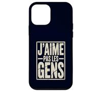 J'aime Pas Les Gens Funny French Introvert Quote Case for iPhone 12 mini