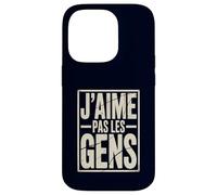 J'aime Pas Les Gens Funny French Introvert Quote Case for iPhone 14 Pro