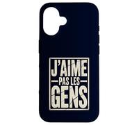 J'aime Pas Les Gens Funny French Introvert Quote Case for iPhone 16