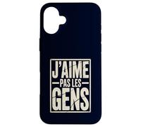J'aime Pas Les Gens Funny French Introvert Quote Case for iPhone 16 Plus