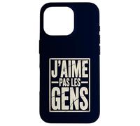J'aime Pas Les Gens Funny French Introvert Quote Case for iPhone 16 Pro