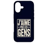 J'aime Pas Les Gens Funny French Introvert Quote Case for iPhone 17