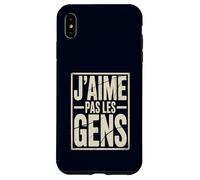 J'aime Pas Les Gens Funny French Introvert Quote Case for iPhone XS Max