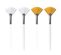 Jaimela Face Mask Brush[4 Pcs], Fan Brushes, Acid Applicator Brush, for Applying Facial Mask, Eye Mask, Serum or DIY