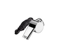 Jaimela Whistle Stainless Steel Sports Whistles with Lanyard, Great for Coaches, Referees