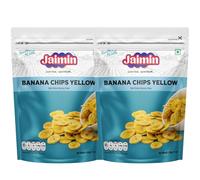 Jaimin Banana Chips Yellow, 200g (Pack of 2) | Naturally Yellow with no Artificial Colors | Snack for any Time of the Day | Light and Crispy Banana Chips | Fresh and Hygienic Packaging | Crispy Crunch