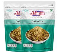 Jaimin Dal Moth 200gm - Pack of 2 | Authentic Indian Namkeen | Ideal for Snacks, Tea-Time, & Parties | Crispy Texture | Snack for All Occasions | Freash, Spicy & Savory Namkeen